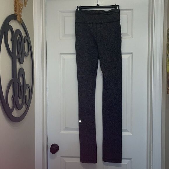 Lululemon Skinny Will Pant *Full-On Luon Giant Herringbone Black Heathered Black - Picture 6 of 7